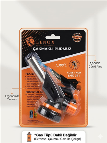 LENOX PÜRMÜZ BAŞLIĞI 509C (ÇAKMAK GAZI TAKILAN)  PK:10